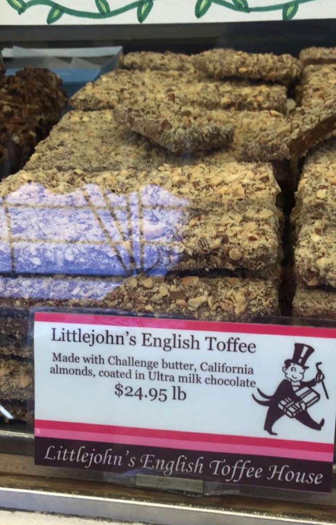 English Toffee do Littlejohn's no Farmers Market do The Grove