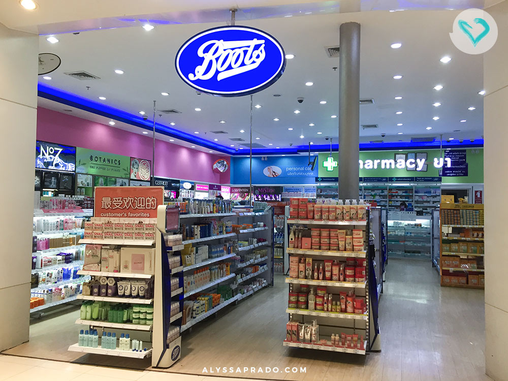 Onde comprar maquiagem em Bangkok - Farmácias Boots e Watson. Confira outras lojas nesse post!