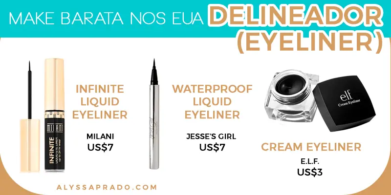 See the best cheap eyeliners to put together your makeup kit in the United States without spending a lot!