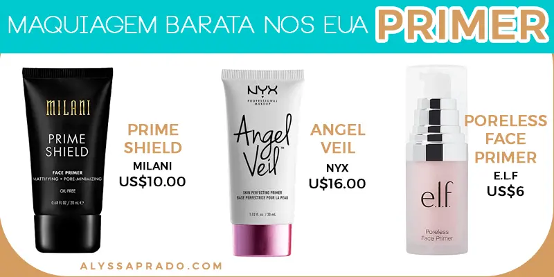 See the best cheap primers to put together your makeup kit in the United States!