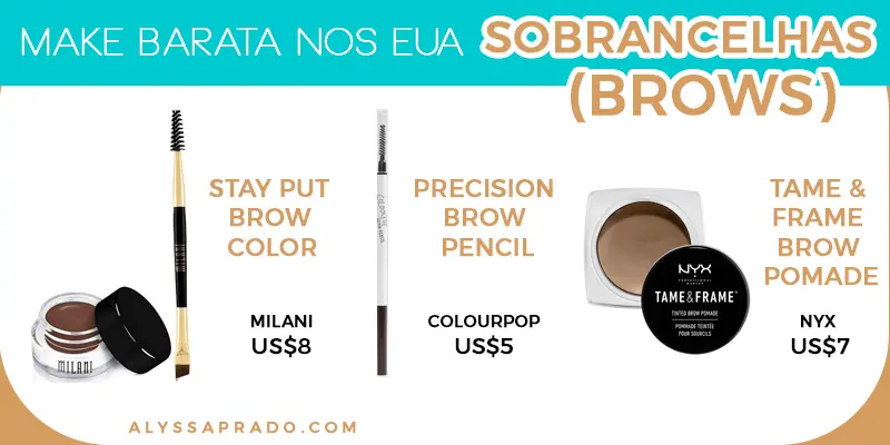 Discover cheap eyebrow products and build your makeup kit in the United States without spending a lot!