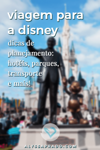 Aprenda a planejar uma viagem para a Disney! Dicas de transporte, hospedagem, parques, documentos e mais!