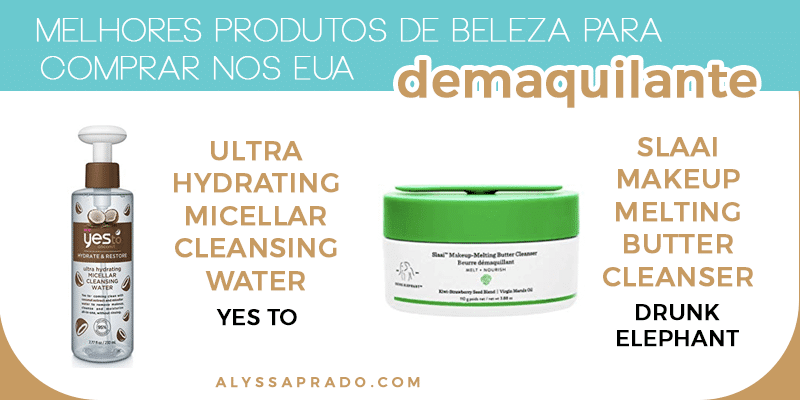 Os melhores demaquilantes para comprar nos Estados Unidos! Veja uma lista completa com os melhores cosméticos para comprar no país nesse post!