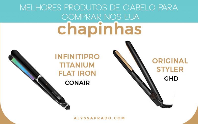 As melhores chapinhas para comprar nos Estados Unidos! Veja dicas do que comprar para o seu cabelo em uma viagem para o país nesse post!