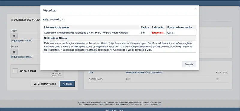 The ANVISA website is the best place to find out if you need vaccines to travel! See this and other tips on the subject in this post!