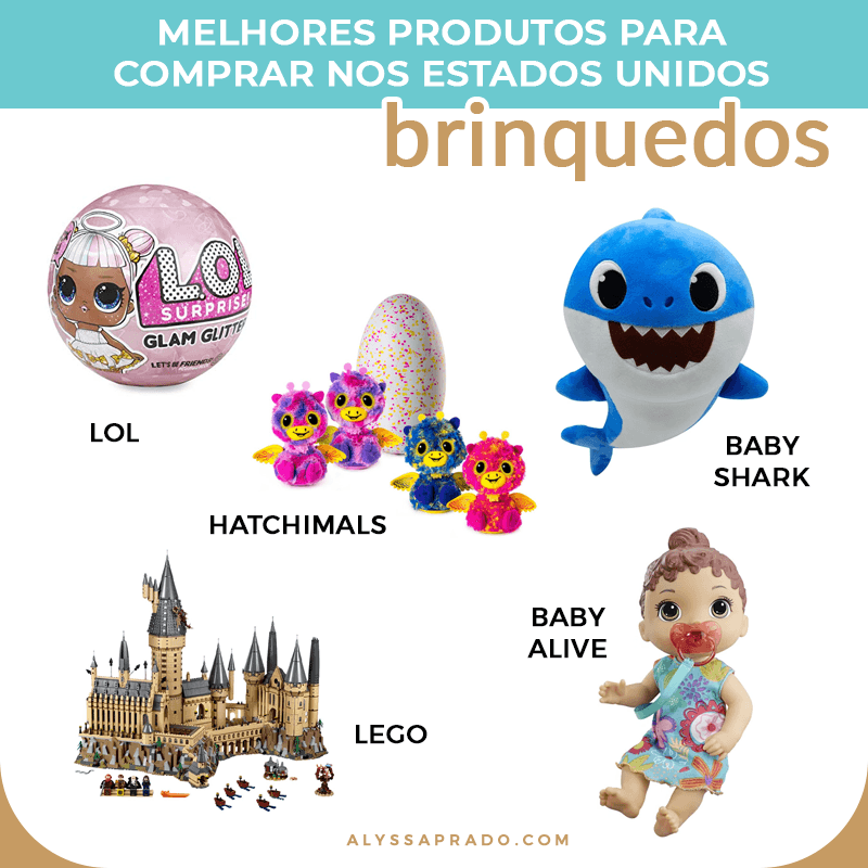 Dicas dos melhores brinquedos para comprar na sua viagem e arrasar com o presente das crianças! Veja nesse post uma lista completa com o que comprar nos Estados Unidos!