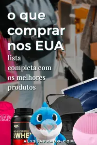 Find out what to buy in the USA in this post! Complete list with the best products from different categories, such as electronics, beauty, clothing, accessories, sports, baby layette and more! #shopping #USA #unitedstates #travel #NorthAmerica #shoppinginUSA
