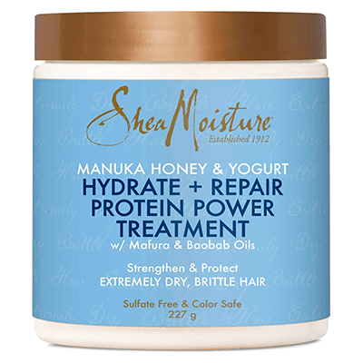 If your hair needs protein, try the Shea Moisture Protein Power Treatment!
