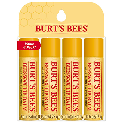 Burt's Bees lip balms are one of the most popular lip balms you can find for an affordable price!