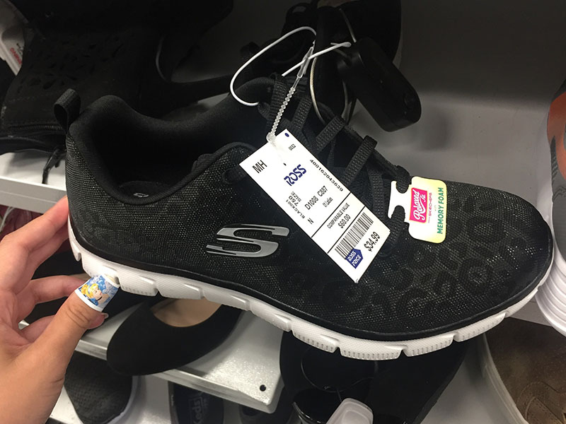 You can find great prices at stores like Ross and TJ Maxx. Here is a Skechers sneaker for only US$35!