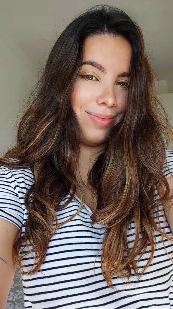 The hair after using the products! Without a doubt, Olaplex is worth it!